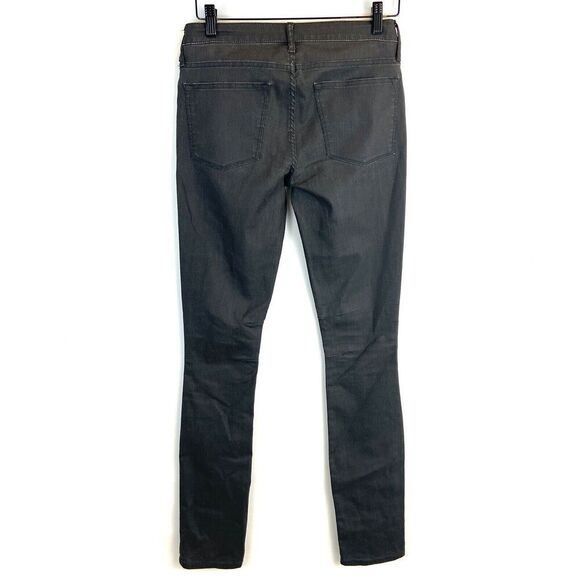 Helmut Lang Jeans Women's 25 gray coated Mid Rise Skinny - Picture 2 of 4